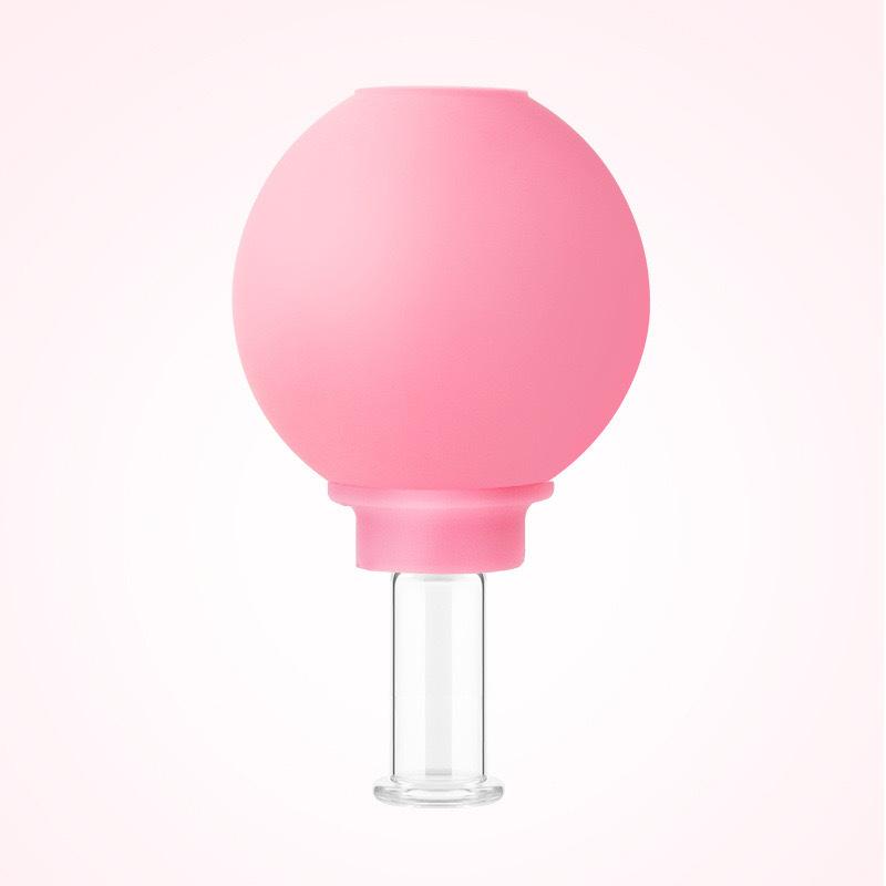 1Piece Silicone Vacuum Facial Cupping Pumping Type Dampness Tightening Face Dialing Tendon Plucking Cupping Scraping