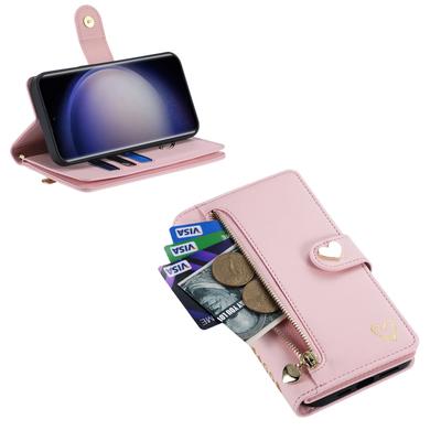 Zipper Cards Solt Wallet Leather Case For Samsung Galaxy S26 Ultra S25 S24 S22 Plus S21 FE A16 A26 A36 A56 A34 A54 Purse Cover