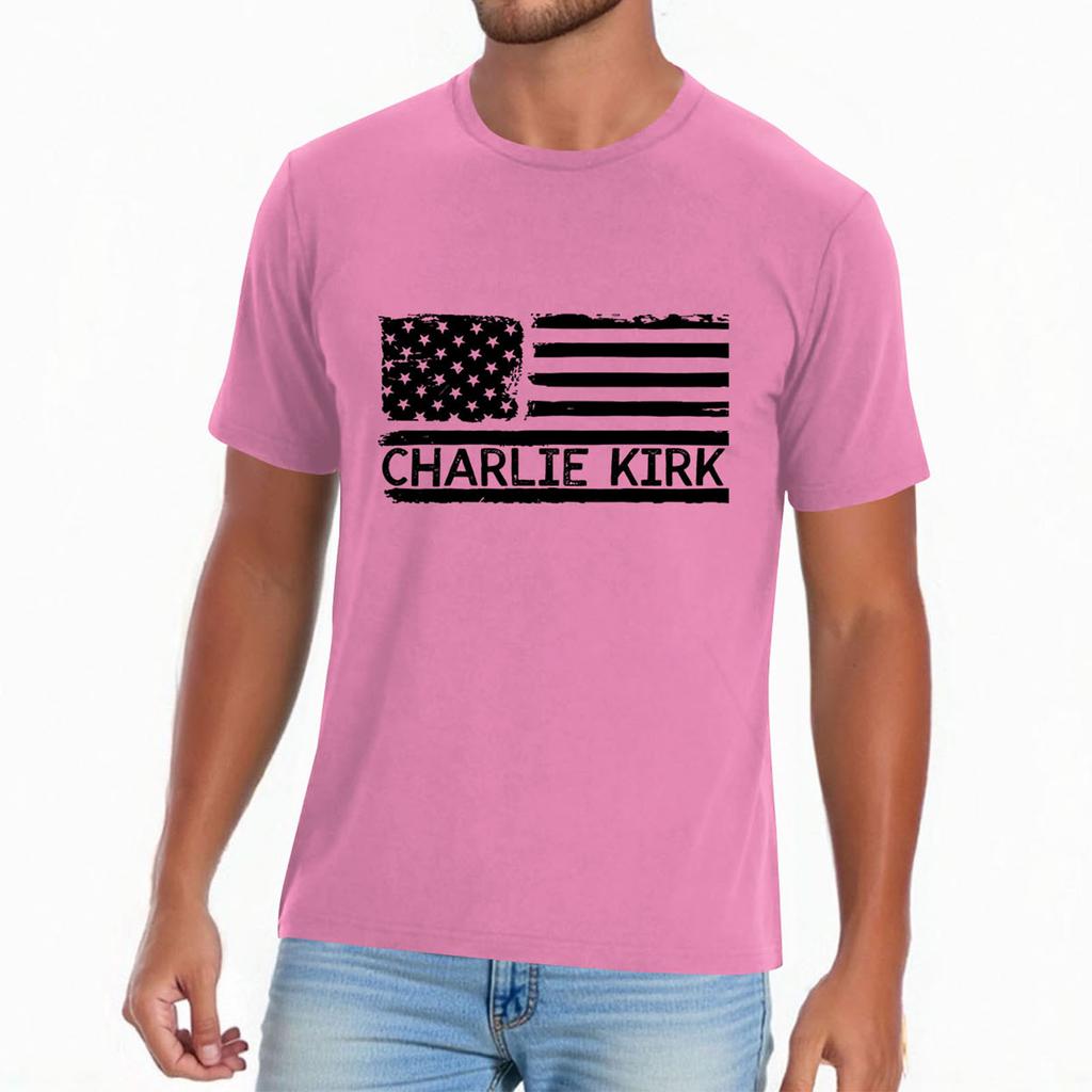 Men's Casual Daily Printed Top Round Neck T-shirt