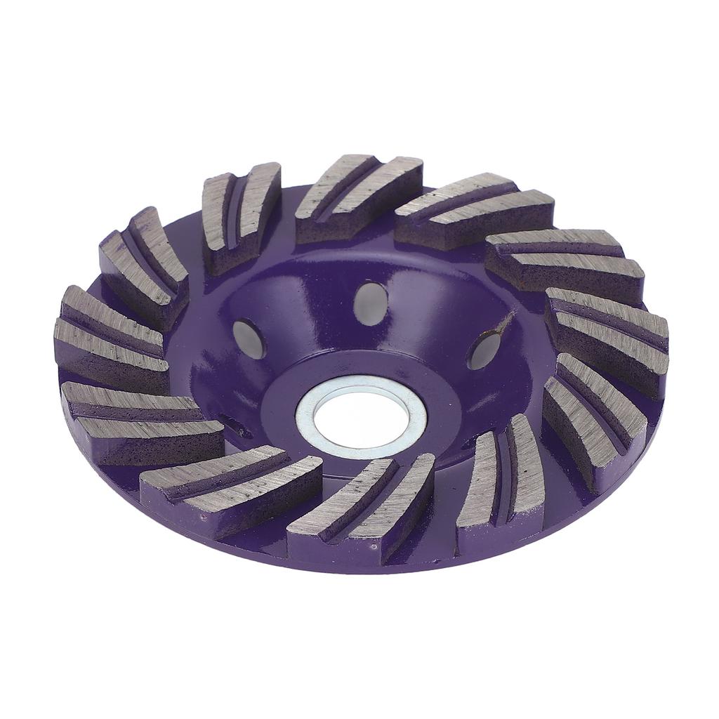 3Pcs Diamond Grinding Wheel 100mm Diamond Cup Wheel for Grinding and Polishing Concrete Stones Cement Marble Violet