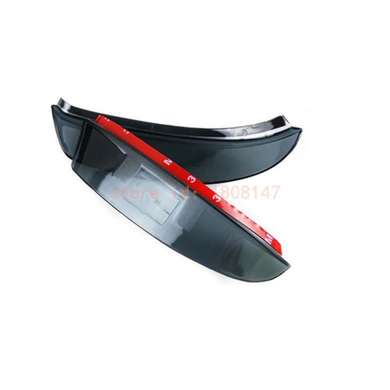 Car Rear Rearview Glass Mirror Trim For Subaru Outback 2015 2016 2017 2018 Rain Eyebrow Shield Sun Visor Shade Frame