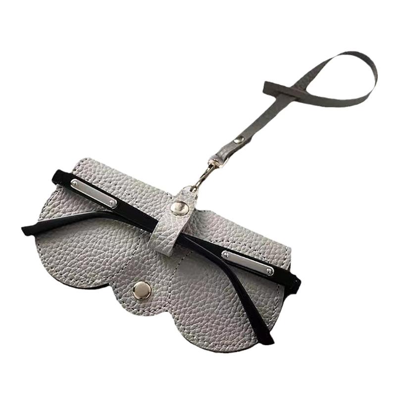 Glasses Protective Cover Creative Hanging Leather Sunglasses Reading Glasses Storage Bag Portable Travel Eyewear Holder