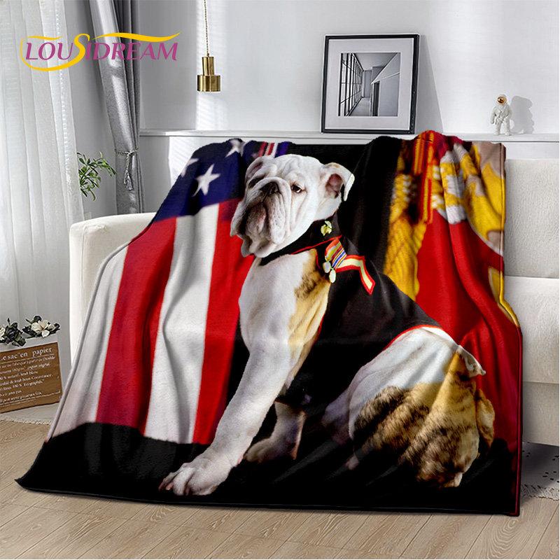 Cartoon French Pit Bull Dog Pet Soft Plush Blanket,Flannel Blanket Throw Blanket for Living Room Bedroom Bed Sofa Picnic Cover