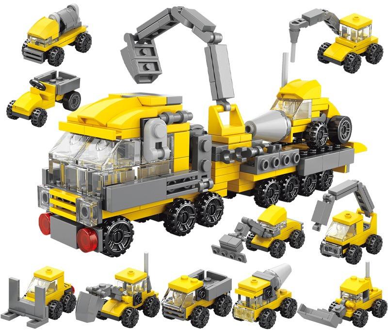 10 IN 1 Building Blocks Children's Cognitive Ability, Assembling Jurassic Dinosaur Model Toys Compatible Boys and Girls Gifts