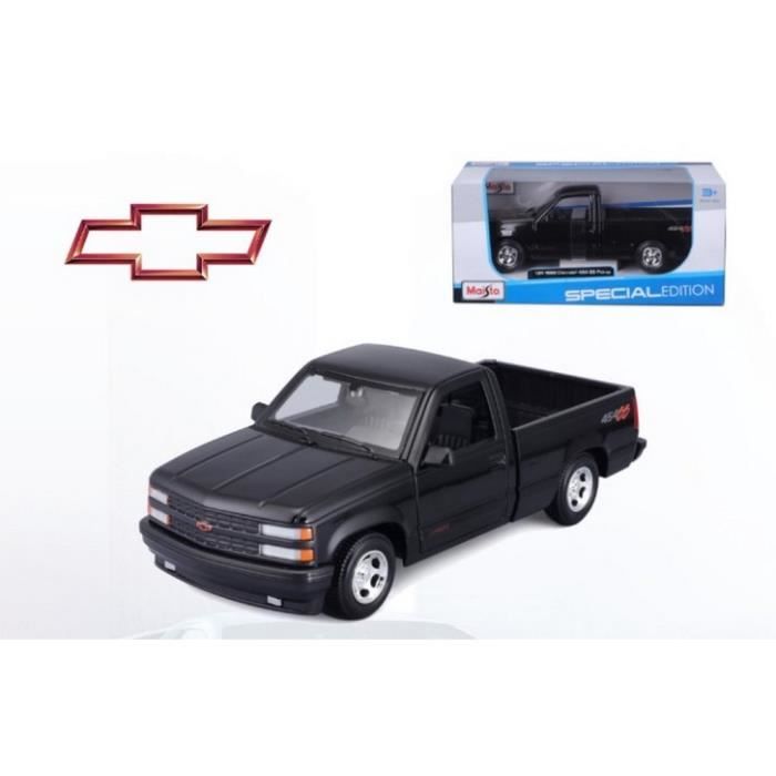 Miniatures montées - Chevrolet 454 SS Pick-Up Truck Noir 1/24 Maisto