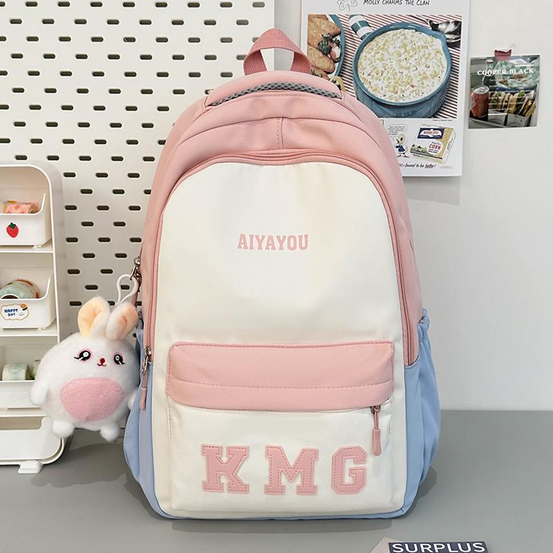 School bag new middle and high school student school bag popular letter campus backpack leisure large capacity computer backpack tide