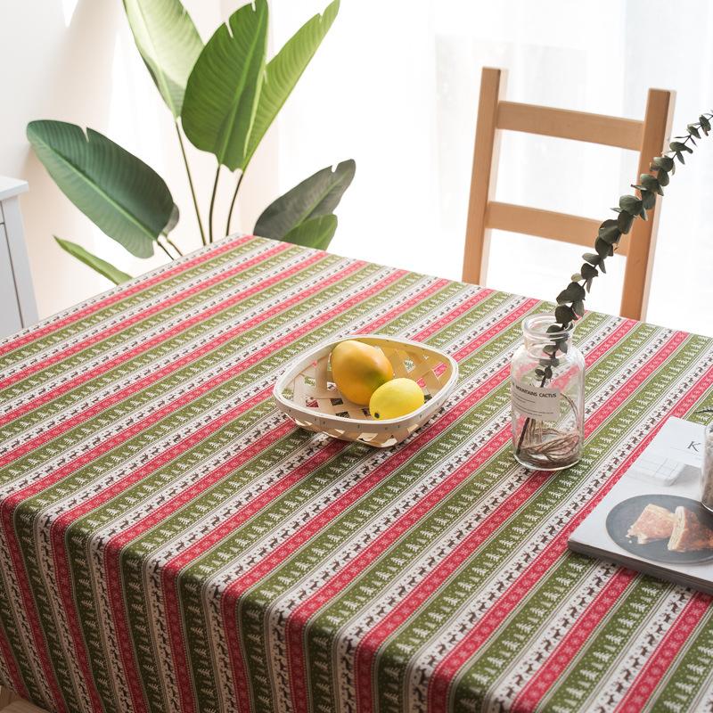 Pastoral Cotton And Linen Fabric Book Tablecloth Fabric Rectangular Home Coffee Table Tablecloth Cover Chair