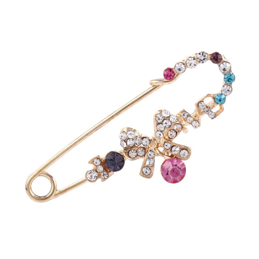 For Women Girl Dress Elegant Butterfly Flower Simulated Pearl Safety pin Rhinestone Accessories Corsage Brooches Pin Jewelry