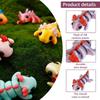 24/48ks 3D tištěné simulační hračky Axolotl figurka ohebný kloub mini senzorická axolotlí hračka zábavná 3D tištěná zvířecí hračka dekorace do domácnosti