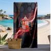 Sunderland Football Print Beach Towel, Large Soft Quick Dry Towel for Beach Camping Swimming