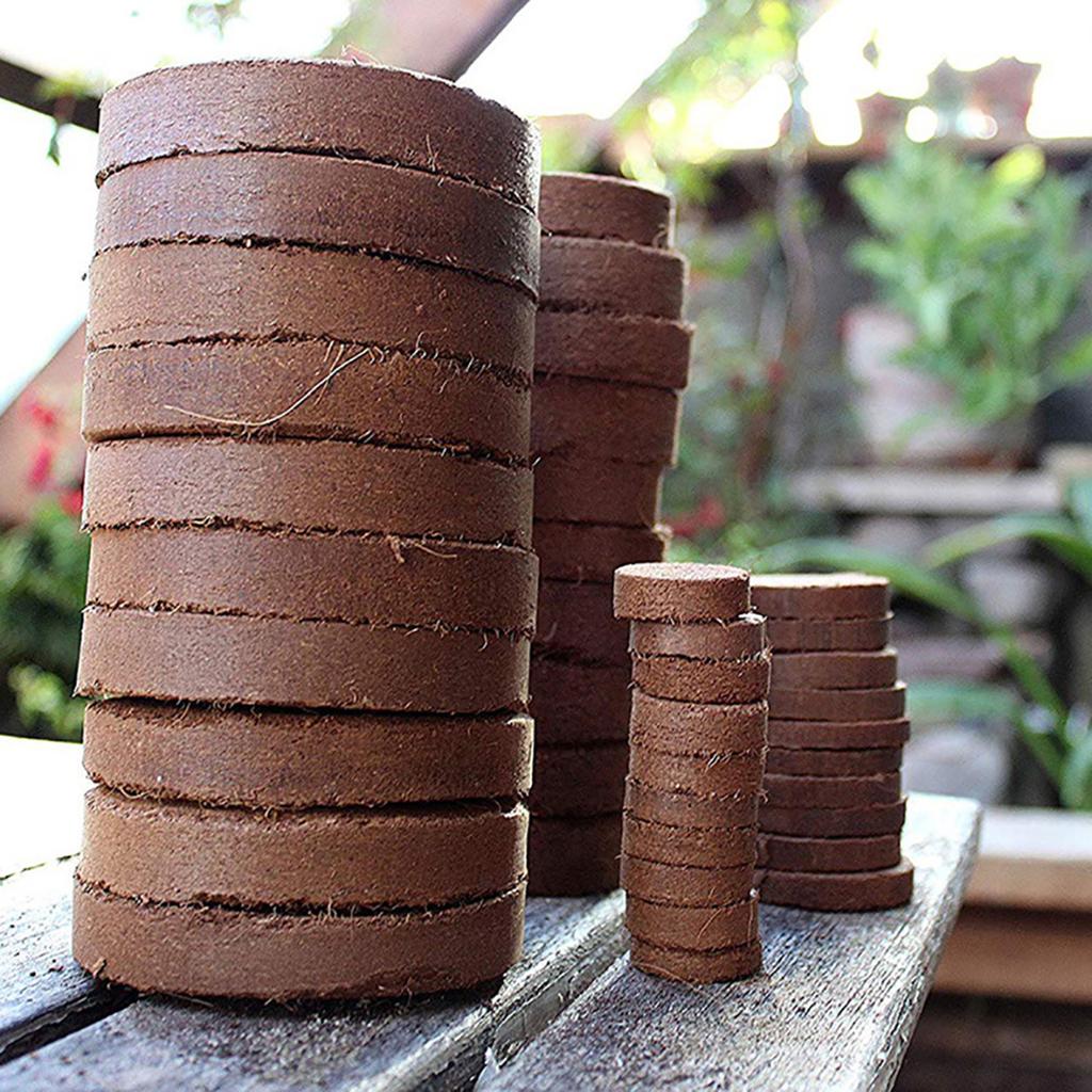 10pcs Coir Soil Disk Promoting Root Growth Fiber Coir Soil Disk 30 X 10mm