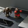 Funny Capybara Figurine, 3D Printed Boxing/Muscular Animal Statue, Novelty Collectible Desktop Ornament for Home Office Shelf Decor