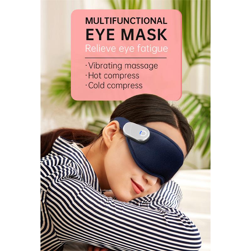 Electric Vibration Eye Massager Heated Eye Mask Wireless Relieve Eye Strain Dark Circles Dry Eye Fatigue Relief Sleeping Mask