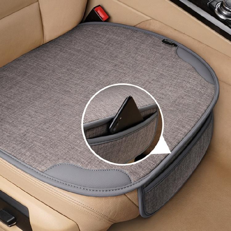 Automotive Flax Seat Cover Protector with Moisture Wicking Properties Vehicle Seat Cushions for Extended Driving Comfort