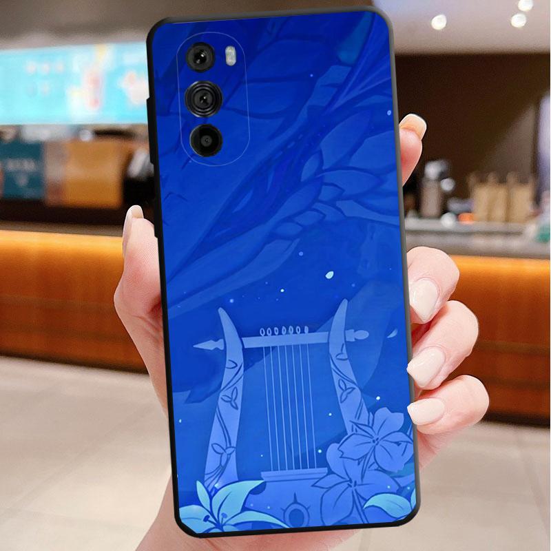 Phone Case For Motorola Edge 50 40 Pro 60 50 40 30 Ultra Neo Fusion Moto G85 G72 G53 G54 G84 G13 G32 Genshin Impact Namecard