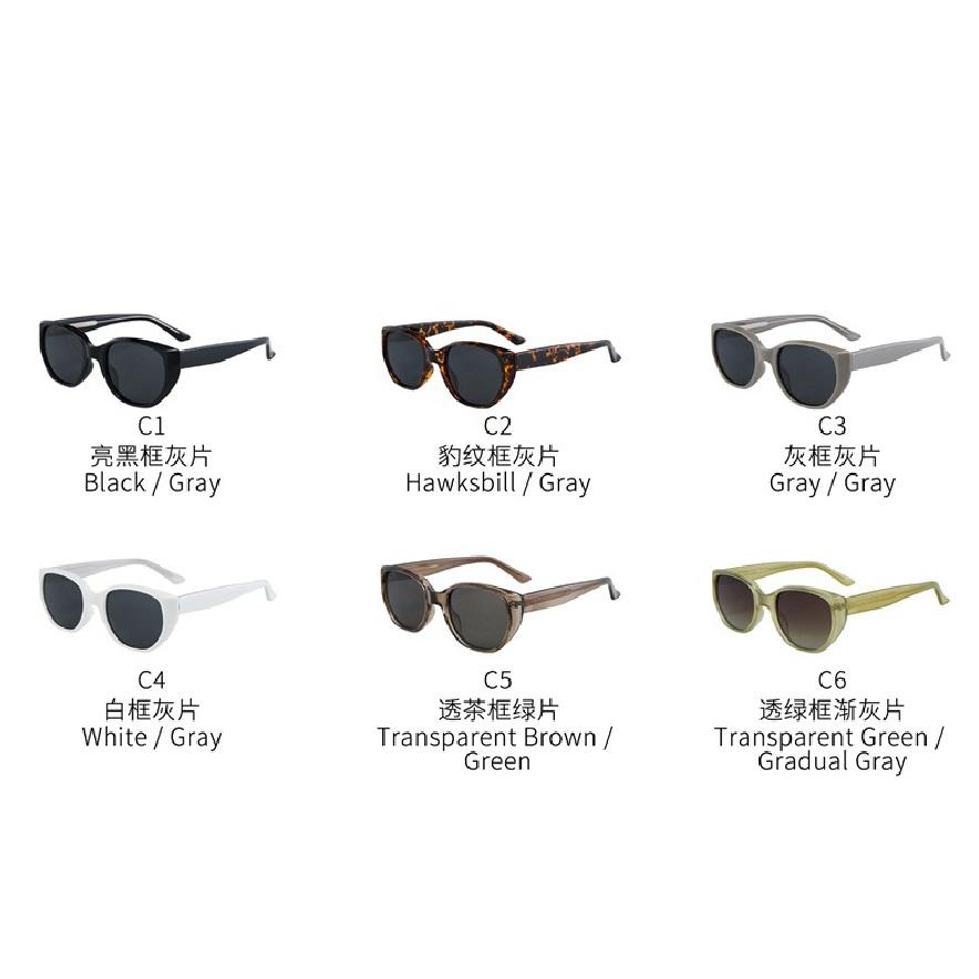 TR High-definition Polarized Cat-eye Sunglasses for Men and Women, Make the Face Appear Smaller, with a High-end Feel, UV Protection, Black Frame