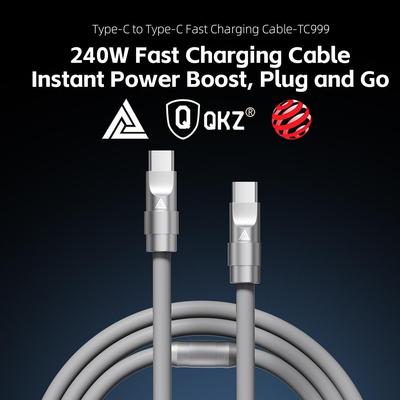 QKZ Type C 240W Super Fast Charging Cable PD 240W Flash Charging QKZ TC999 USBC Cable