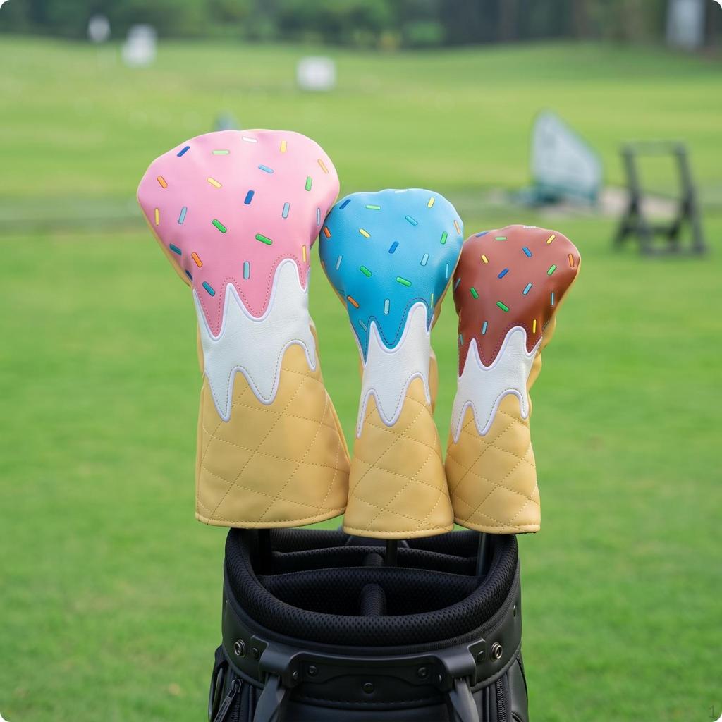 3 Pieces Driver Fairway Wood Hybrid Cover Set Unique