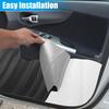 X AUTOHAUX Door Kick Scratch Carbon Fiber Compatible with Volvo XC40 2022 1 Set Guards, Prevention, Pattern, 2023,