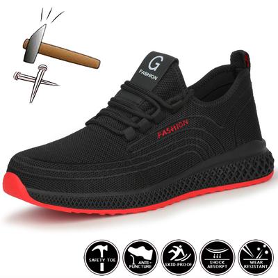 Scarpe da lavoro Uomo Donna Scarpe da ginnastica da lavoro Scarpe antinfortunistiche leggere e traspiranti con punta in acciaio Stivali Scarpe indistruttibili antiforatura da uomo