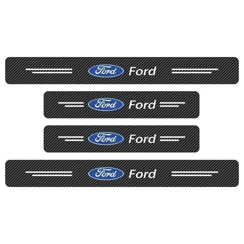 

Car Sticker 2026 Ford New 2025 Hot Carbon Fiber Car Door Threshold Protective Sticker For Ford Escape Kuga Mondeo Ecosport Fiest