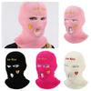 3 Hole Full Ski Mask Face Mask Warm Ear Protection Cover Hat Luxury Wool Knitted Hat  Men