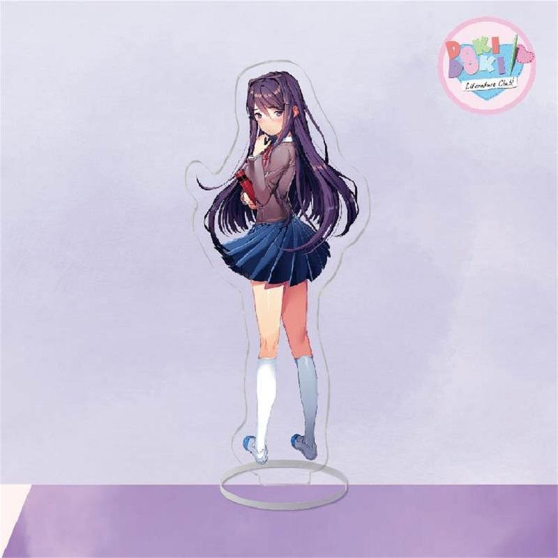 Japan Anime Doki Doki Acrylic Stand Model Hot Figure Cosplay Plate Holder Topper Birthday Fans Christmas Desk Decor Plate Gift