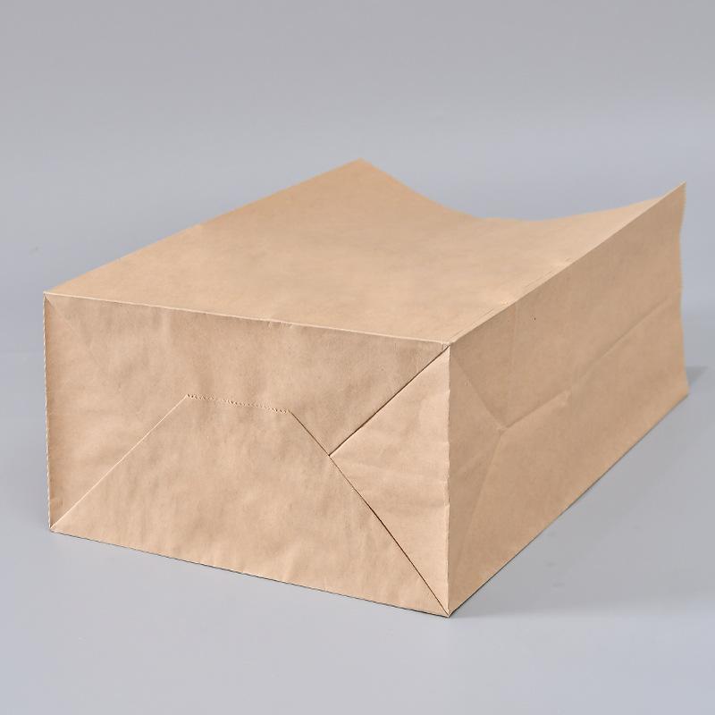 Quadratische Verdickte Laminierte Papiertüte Back- und Grill-Takeaway-Beutel Einweg-Verpackungsbeutel für Frische Blumen Lebensmittel und Trockenfrüchte Süßigkeiten