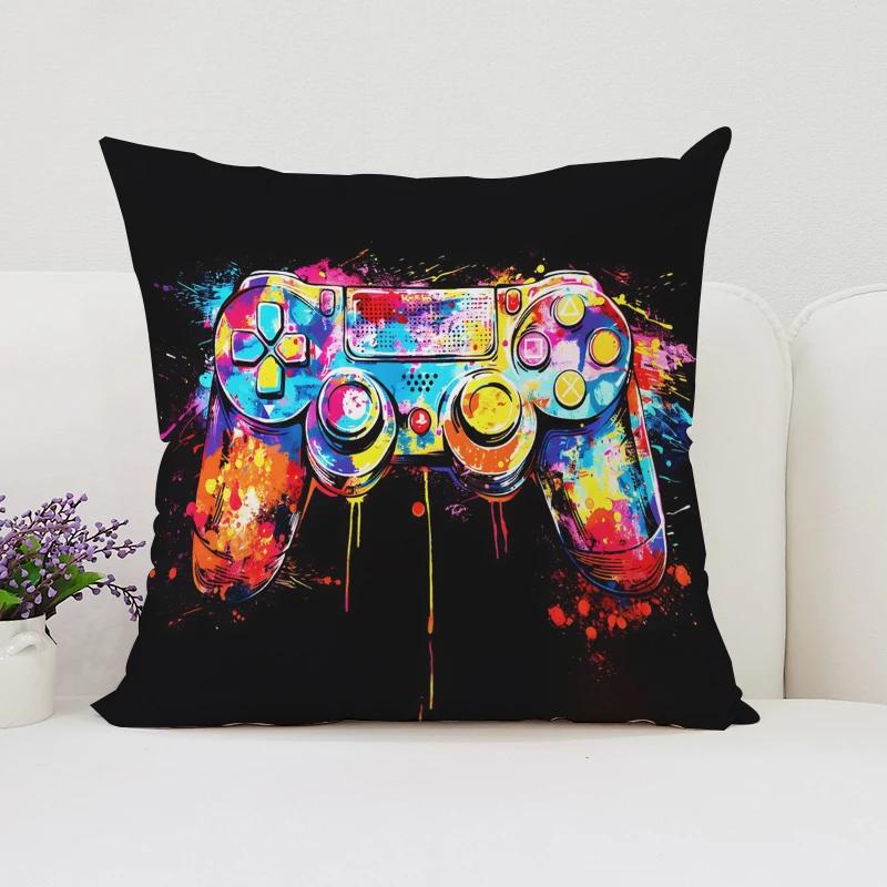 Home Decor TV Game Fan Style Square Pillowcase Cushion Cover Anime New Design Gamer Grip Printed 45x45 Gift for Kids