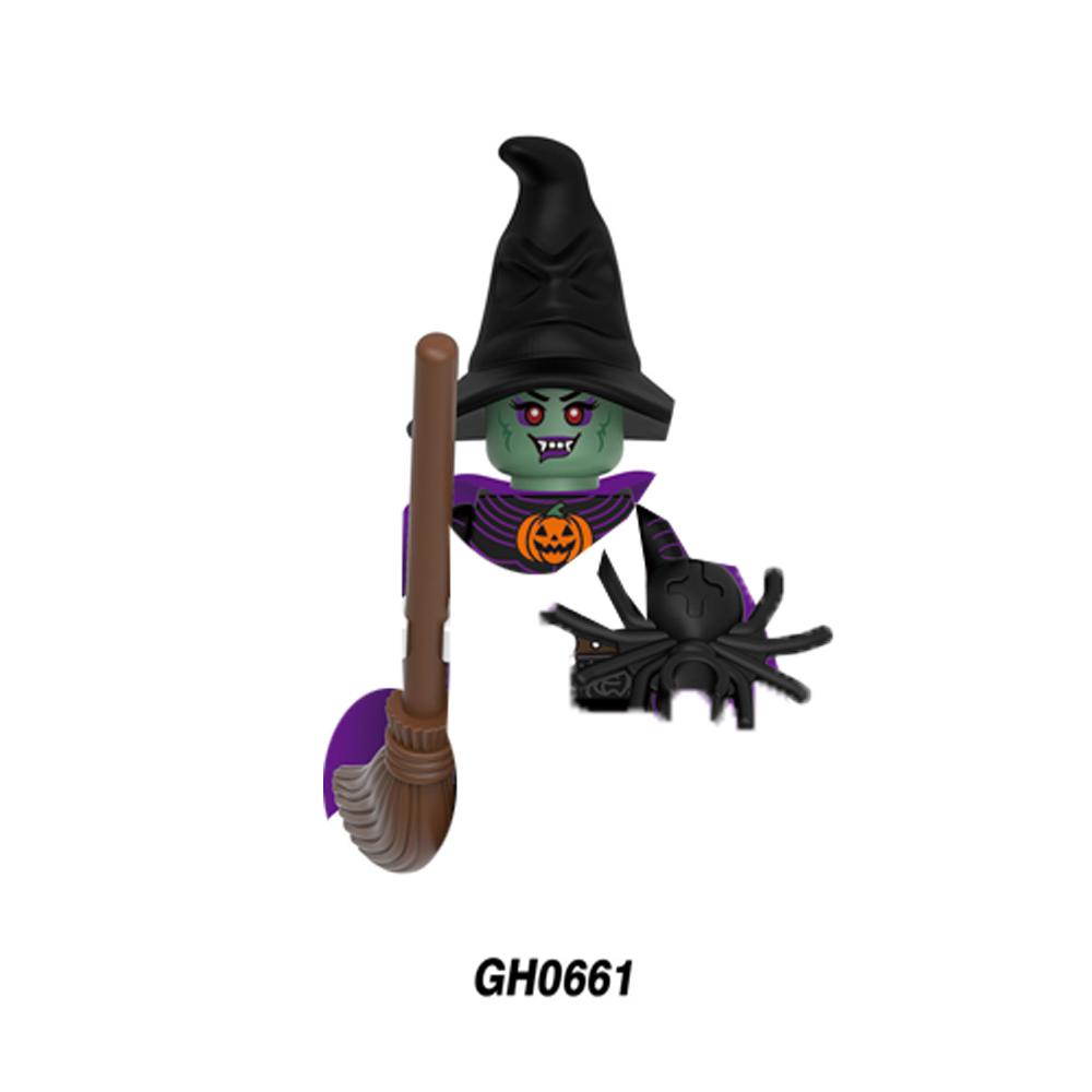 Classic Horror Series Figure Dolls Mini Building Blocks Set Halloween Dress-Up Role Play Collection Gift Toy