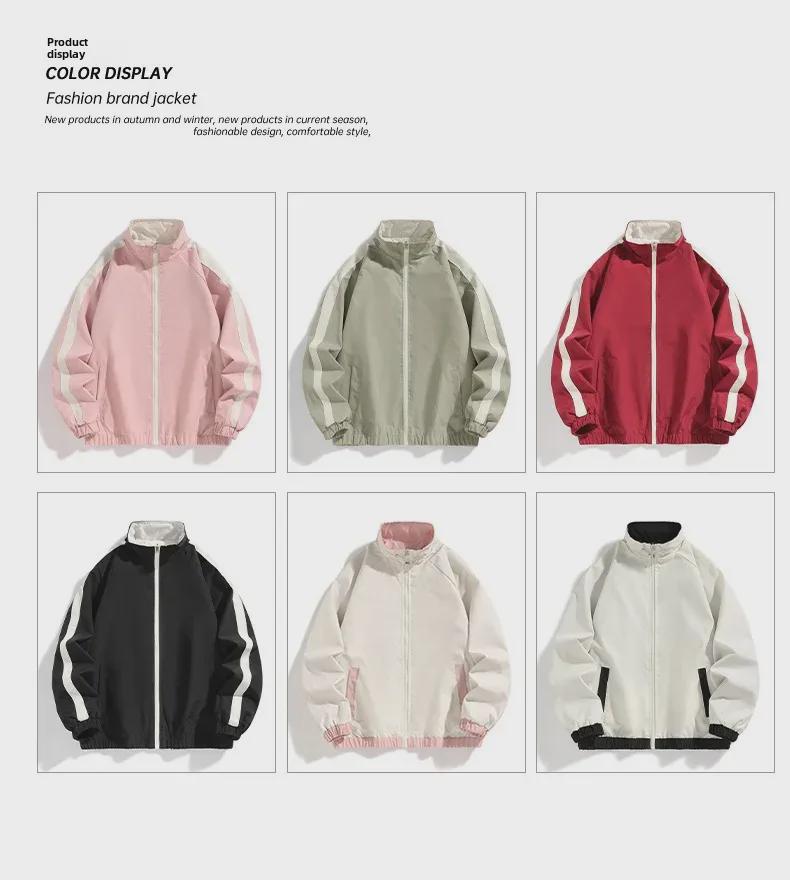 Pánská oboustranná ležérní sportovní bunda: Jaro/Podzim Korejský Styl