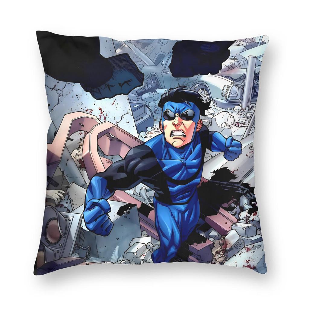 Invincible Comic Anime Pillowcase Soft Polyester Cushion Cover Decorative Pillow Case Cover Seat Zippered 40*40Cm