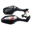 1 Pair Motorcycle Rear View Mirror Angle Adjustable Mirrors With Led Turn Signal Compatible For  Cbr1000rr 2008-2012