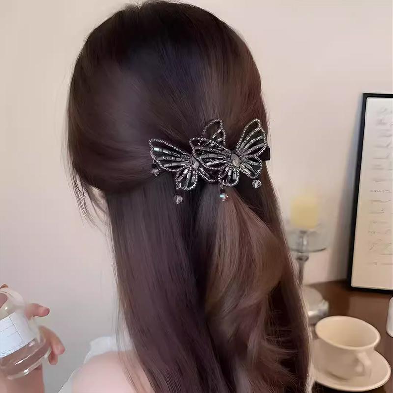 Korean Temperament  Butterfly Hairpin Sweet Side Bangs Duckbill Clip Hair Accessories