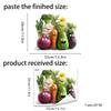 Smiling Vegetables Self Adhesive Wall Sticker for Kitchen Cabinet Fridge Dining Room Door Home Decor