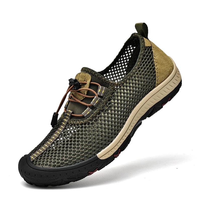 Shoes for Men Casual Breathable Mesh Shoes 2025 New Soft Men Sneakers Large Size Men Loafers Comfortable Outdoor Walking Shoes