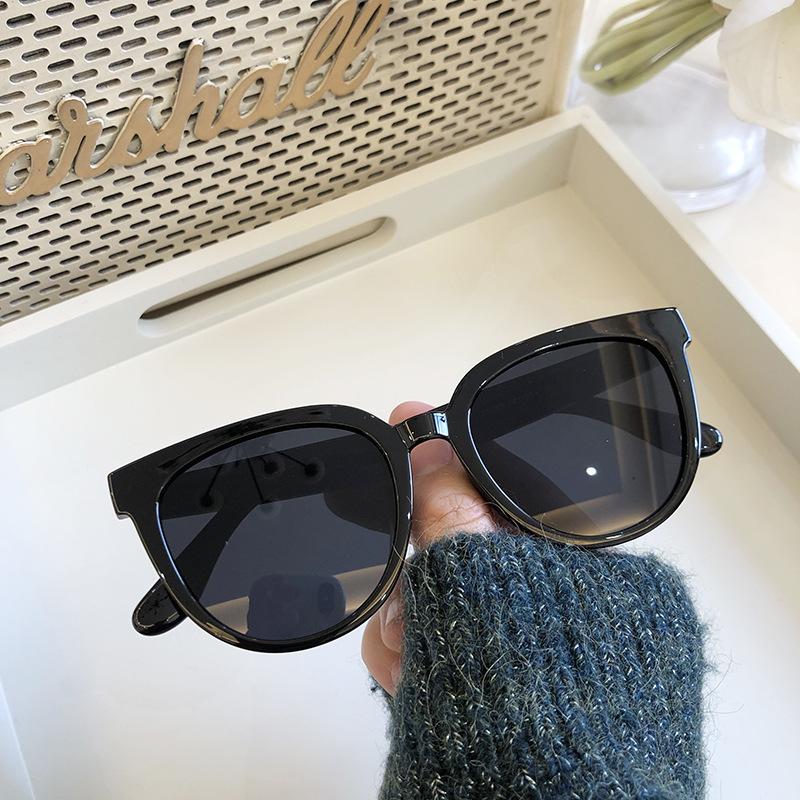 

Xiaohongshu sunglasses, brown polarized sun glasses for women, same style as Liu Yifei, UV protection, can be fitted with prescription lenses Metal hinge frame+Sun pro