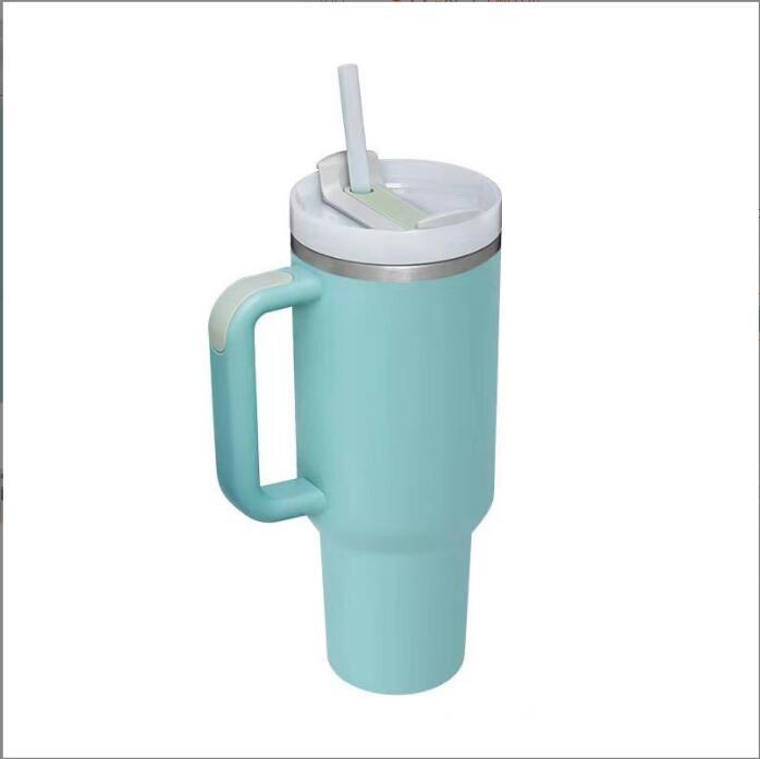 40oz Second Gen Insulated Stainless Steel Car Cup with Straw - Large Capacity Cold Preservation