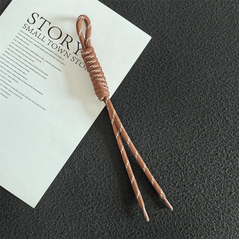 Colorful Trendy Miu Style Polyester/Nylon Braided Rope Pendant with Knotting for Bags