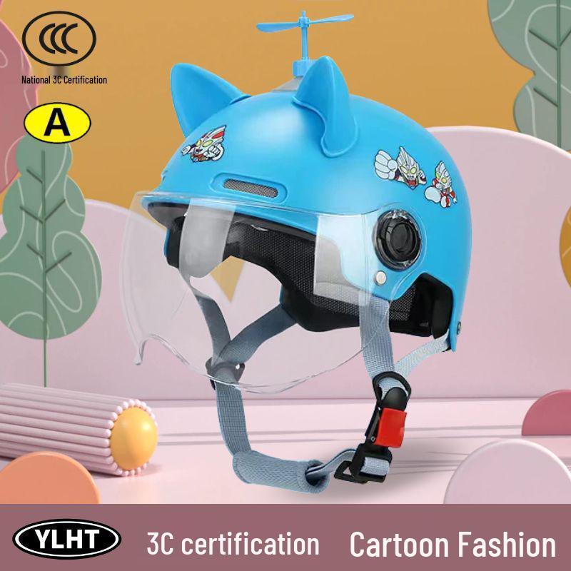 3C Certified Kids' Safety Helmet for Electric Scooters, Motorcycles, Ages 4-14, Free Shipping