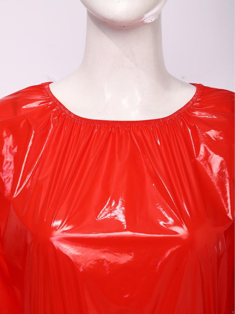 S-3XL Damen Wasserdichter Trikot-Body Langarm Elastische Taille Knopfleiste im Schritt Windelüberzug Adaptive Kleidung für besondere Bedürfnisse