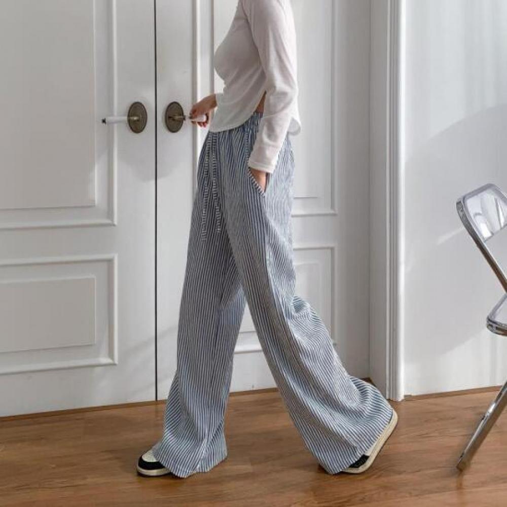 New Arrivals Open Run Ss Women Omama Wide Pants Travel Look Lounge Wear