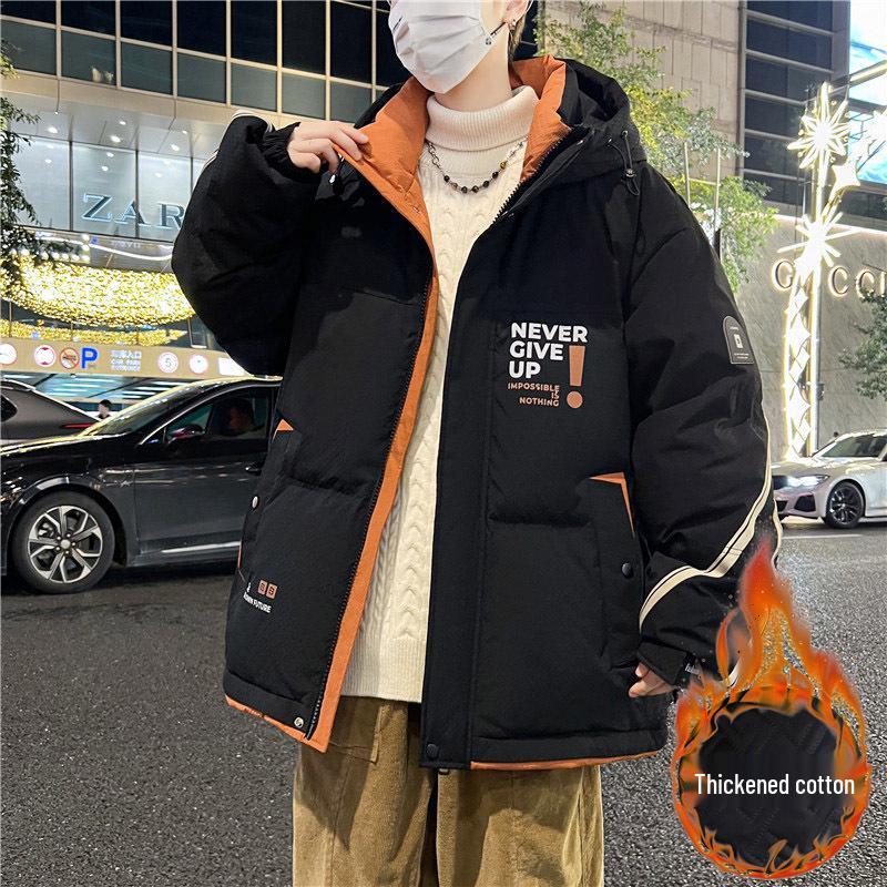 Winter Youth Boys' Thick Cotton Jacket - Junior High Style for Big Kids
