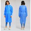 Changdong Blue SMS Non-woven Disposable Isolation Gown with Ribbed Cuffs and Back Opening