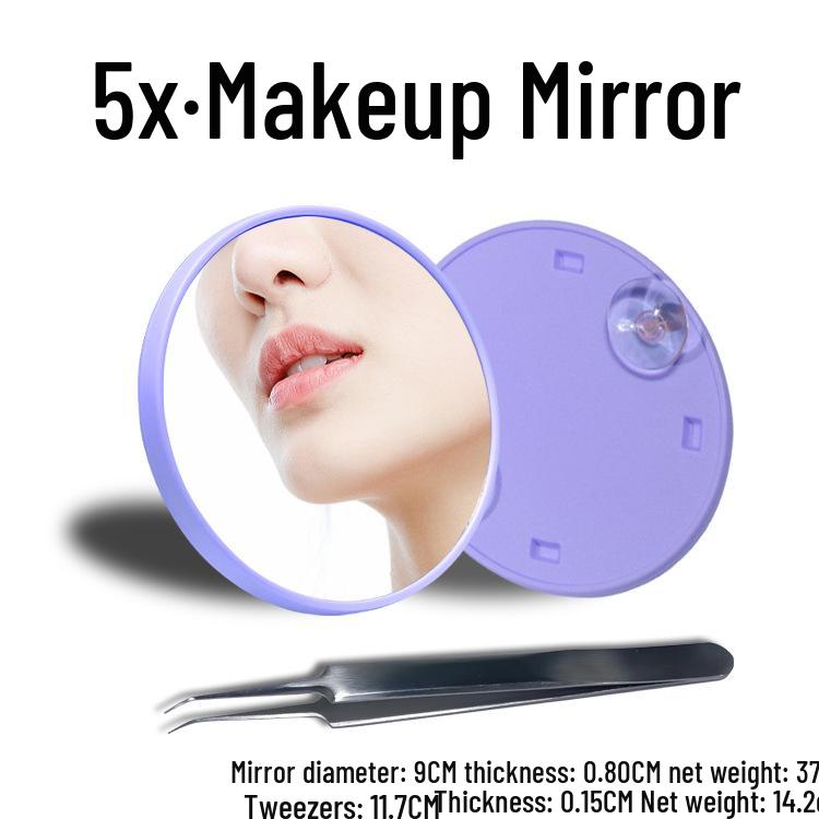 Portable 5x/10x HD Beauty Makeup Mirror with Suction Cup
