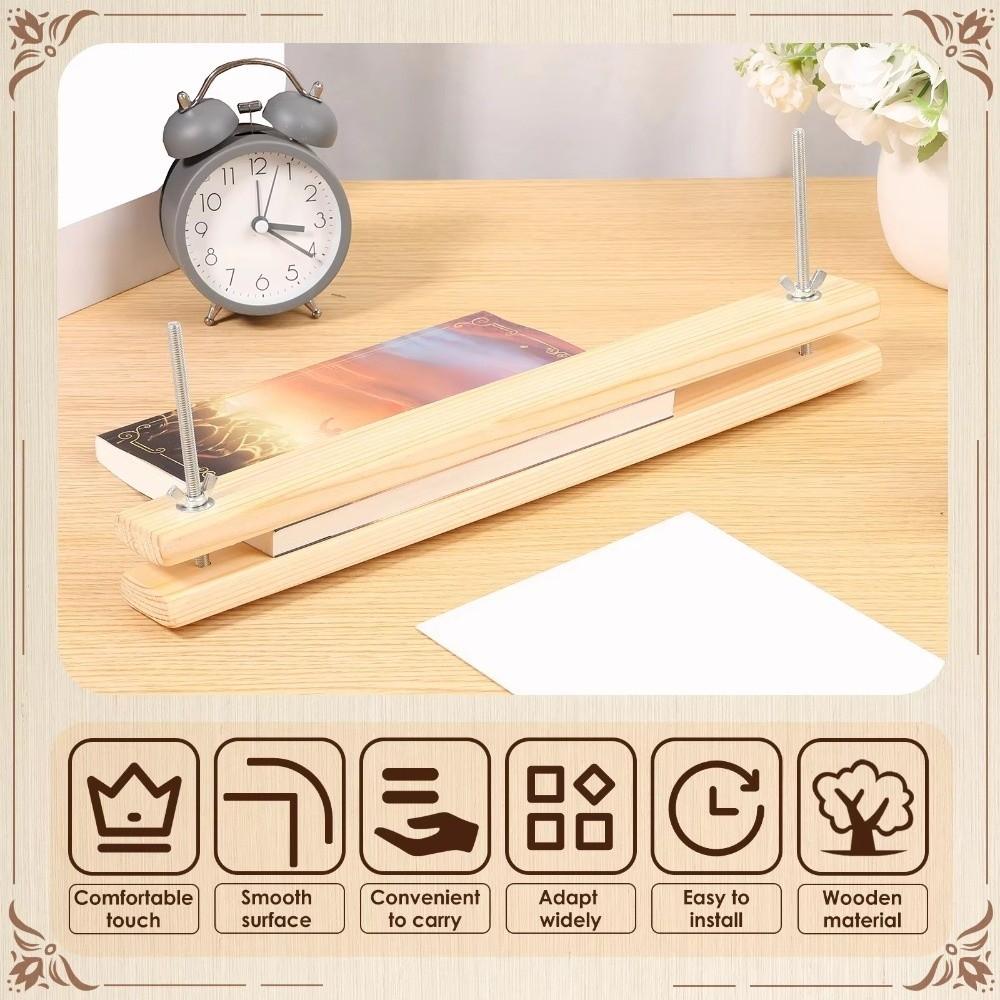 Multifunctional Bookbinding Press Portable Wooden Book Press  DIY Bookbinding