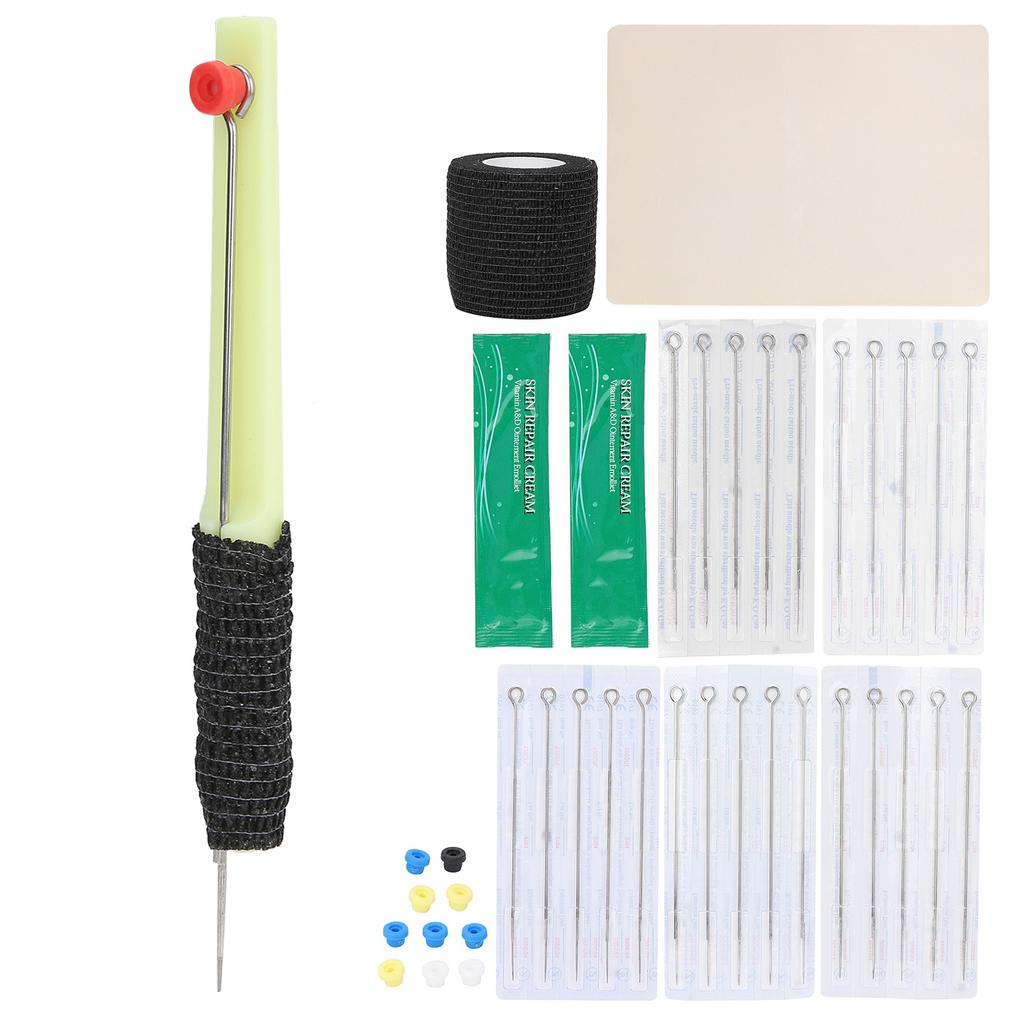 Beginner Practicing Traditional Hand Tattoo DIY Tattoo Needle Tool Kit Tattoo Pen Supply Kit