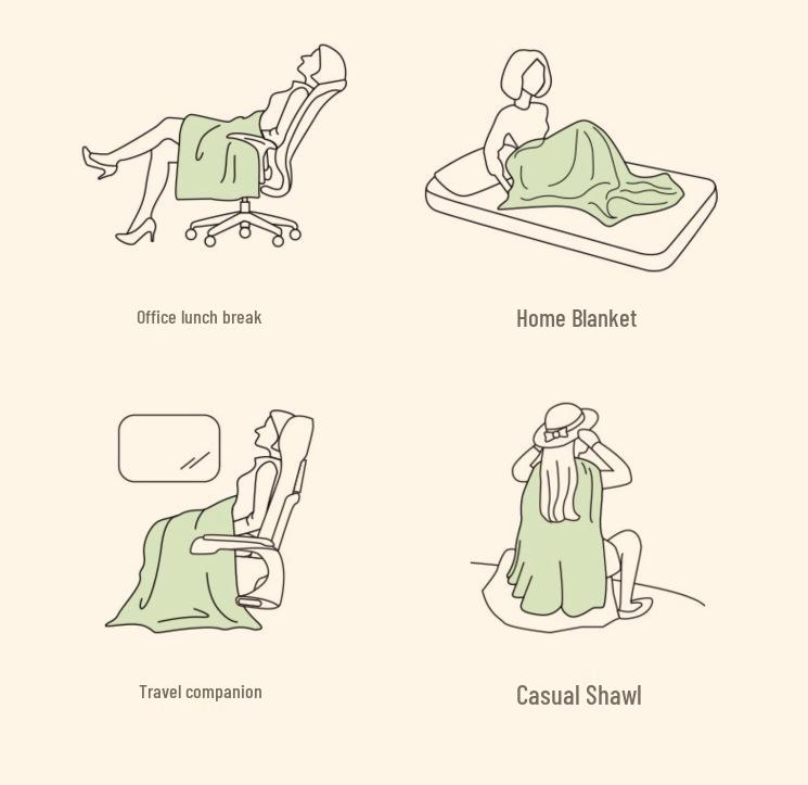 Shining Planet Girl Flannel Blanket | Warm Four Seasons Office Nap Air Conditioning Blanket