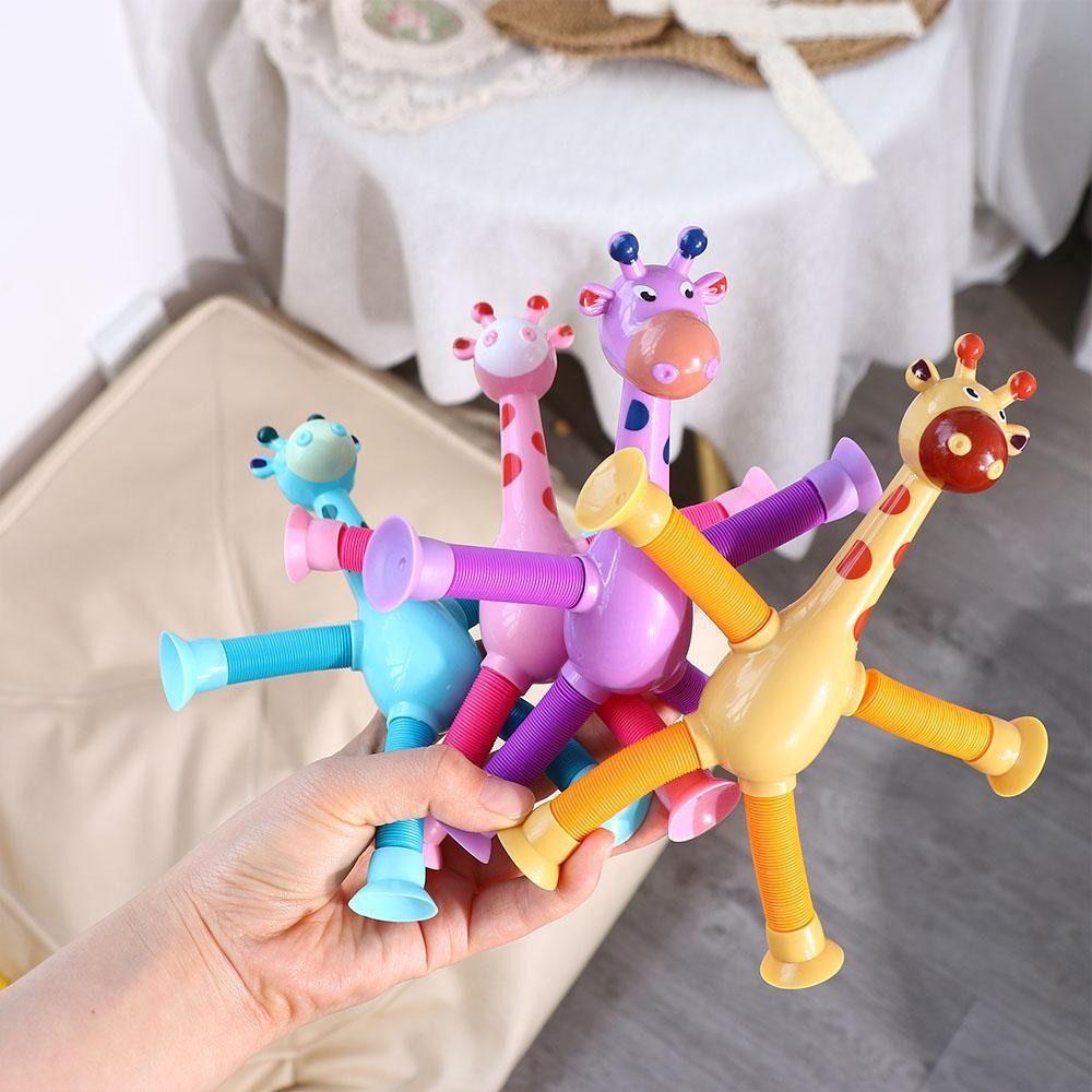 Stretchable Stretchable Giraffe Toy Telescopic Educational Deformation Animal  Kids Motor Skills