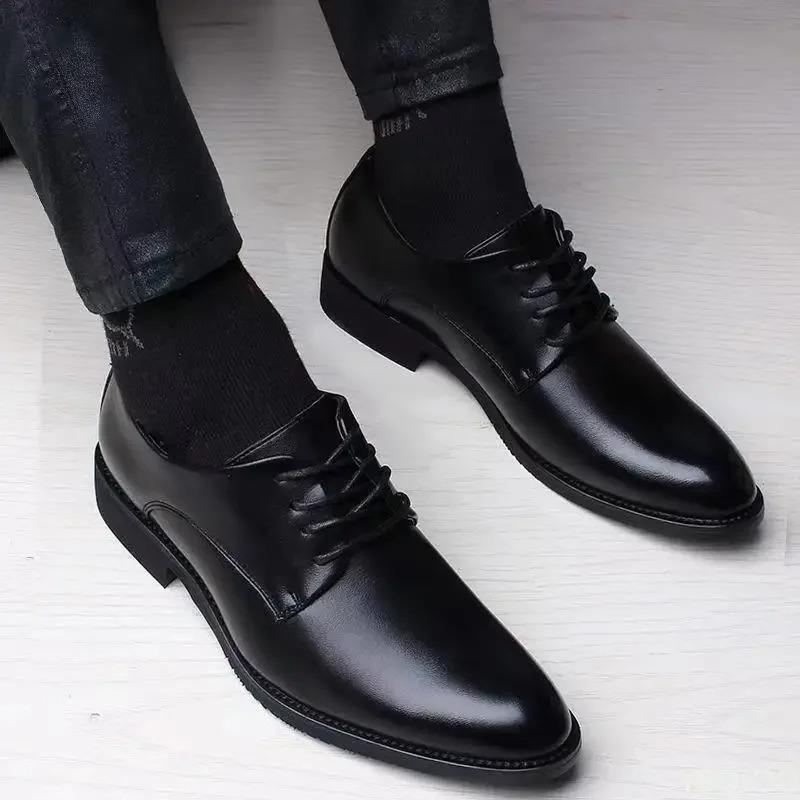 2026 New Fashiable Versatile Men Shoes Heightening Shoes Spring British Casual Business Flats Casual Comfortable Shoes